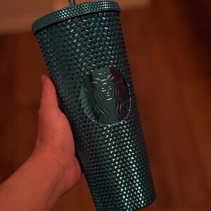 Emerald Studded Starbucks Tumbler